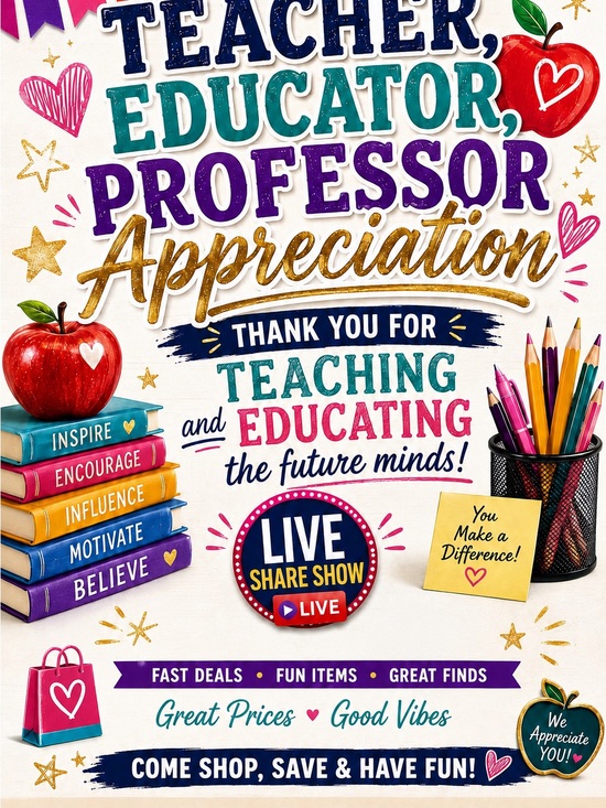None Other - Teacher Appreciation Share Show Flyer Sign Up - 08/12/26 10AM EST/9PM CST